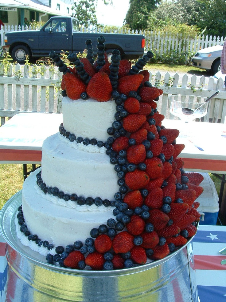 4Th Of July Wedding Cakes
 Fourth of july wedding cakes idea in 2017