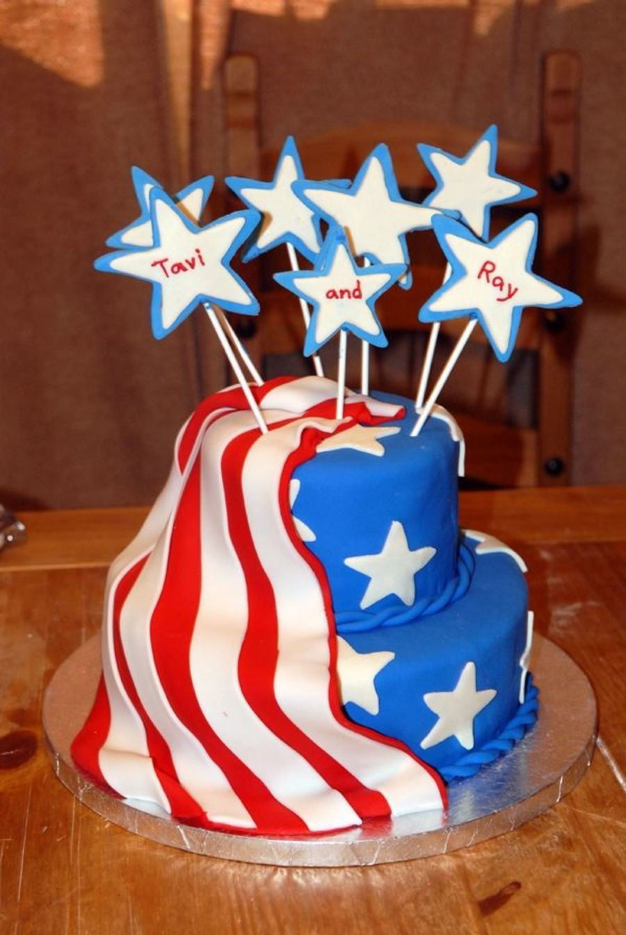 4Th Of July Wedding Cakes
 Fourth July Wedding Cake CakeCentral
