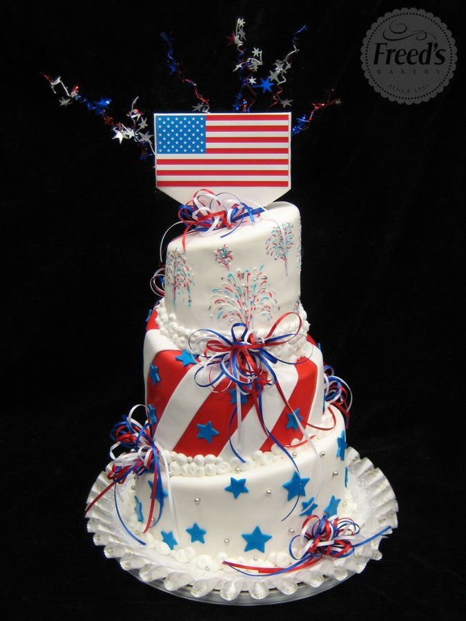4Th Of July Wedding Cakes
 39 best images about July 4th Cakes on Pinterest