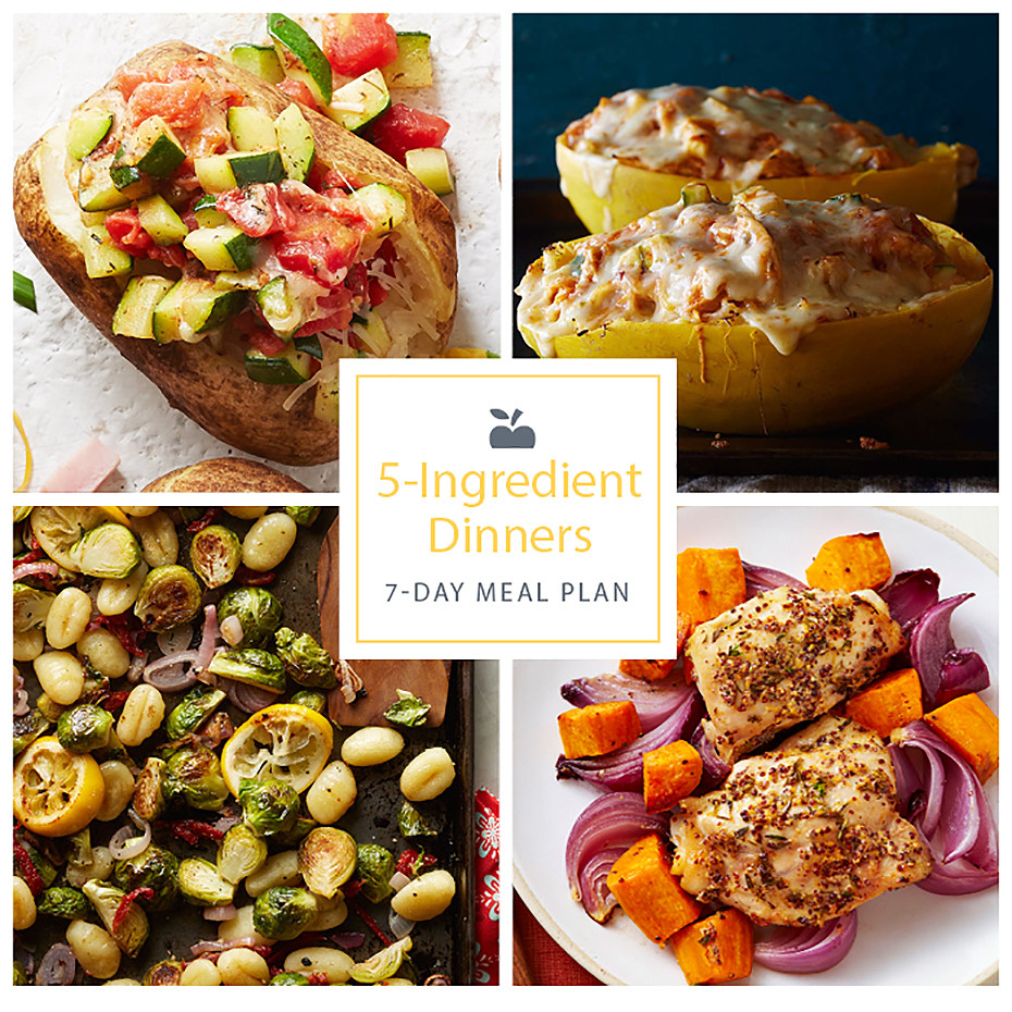 5 Ingredient Healthy Dinners
 7 Day Meal Plan Easy 5 Ingre nt Dinners EatingWell