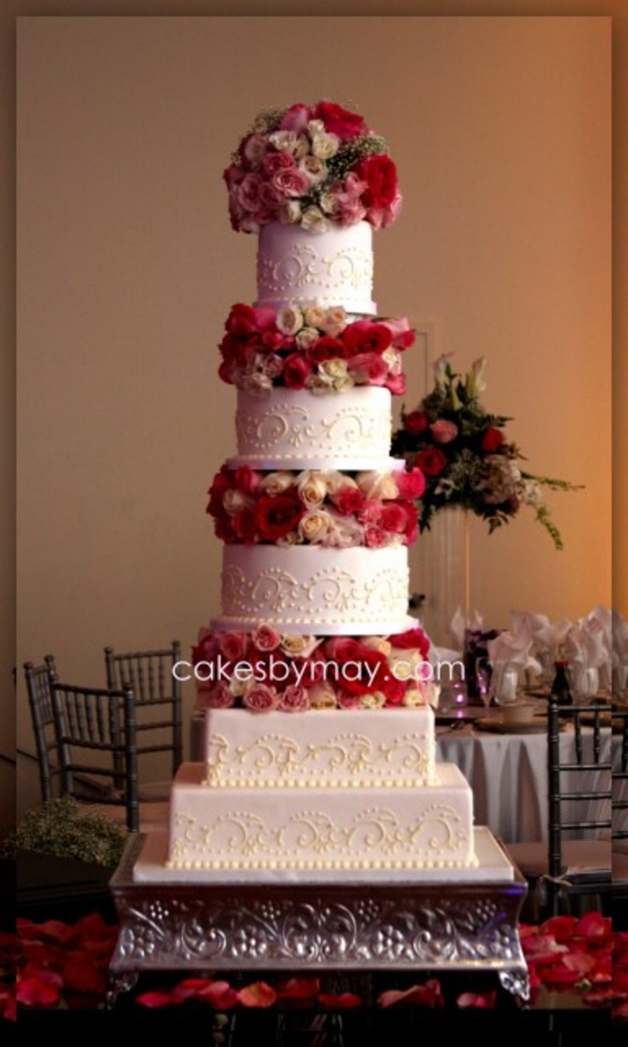 5 Tier Wedding Cakes 20 Best Romantic and Elegant 5 Tier Wedding Cake Cakecentral