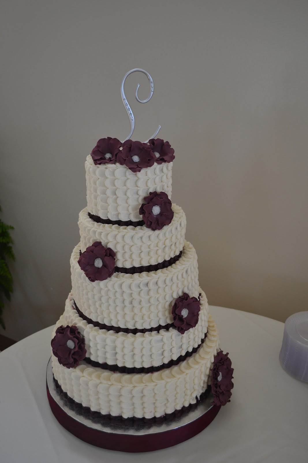 5 Tier Wedding Cakes
 Cakes by Lala 5 tier petal wedding cake