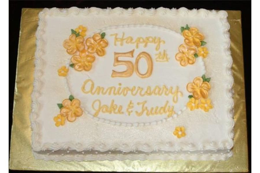 50Th Wedding Anniversary Sheet Cakes
 50Th Wedding Anniversary CakeCentral