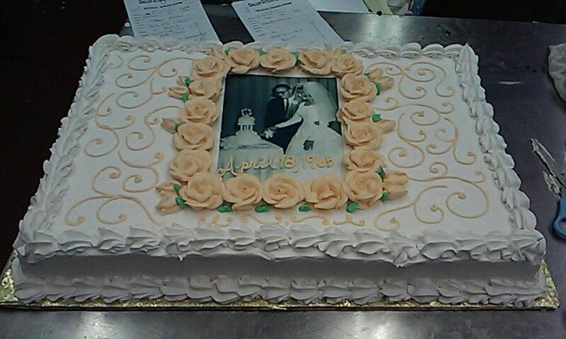 50Th Wedding Anniversary Sheet Cakes
 50th Wedding Anniversary sheet cake