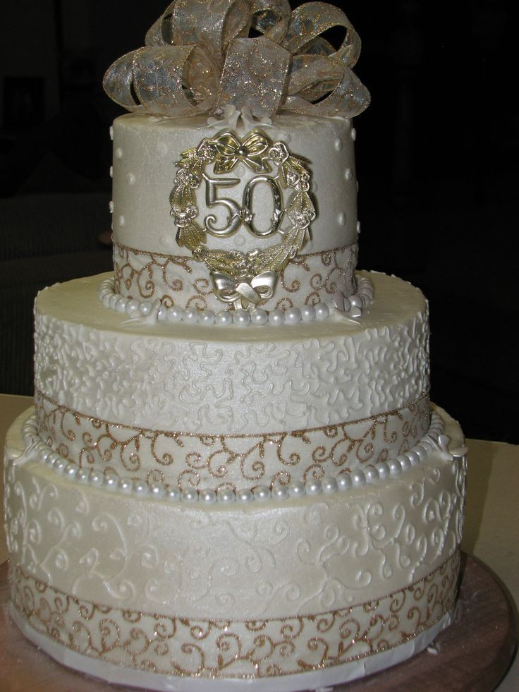 50Th Wedding Cakes
 25 best ideas about Wedding anniversary cakes on