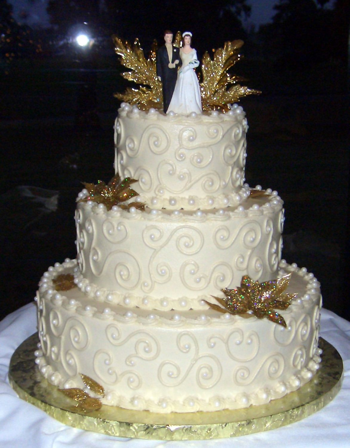 50Th Wedding Cakes
 50th Anniversary Wedding Cake All buttercream icing and