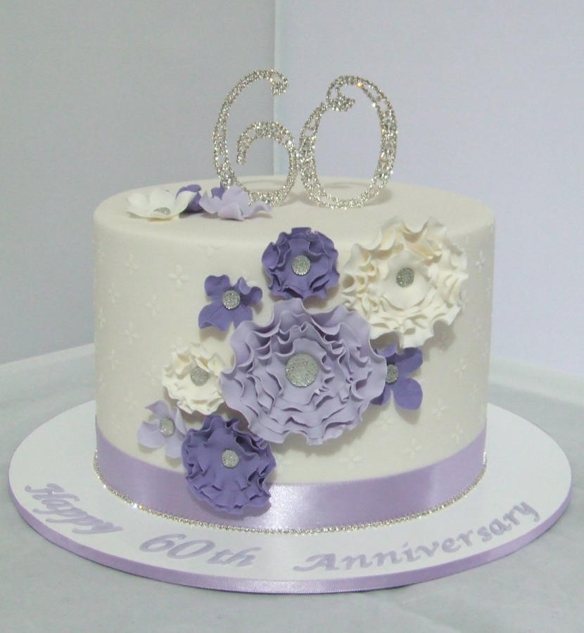 60Th Wedding Anniversary Cakes Ideas
 60th Wedding Anniversary Cake cake by Cake A Chance