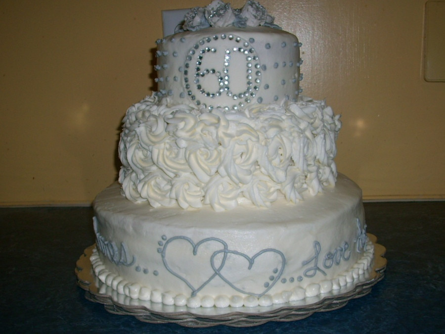 60Th Wedding Anniversary Cakes Ideas
 60th Wedding Anniversary Cake