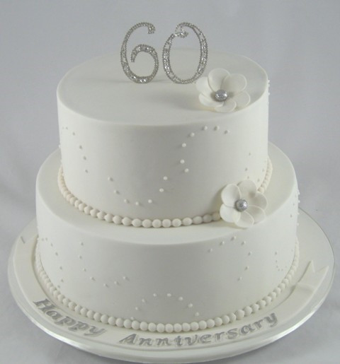 60Th Wedding Anniversary Cakes Ideas
 60th Diamond Wedding Anniversary Cake Decoration Idea