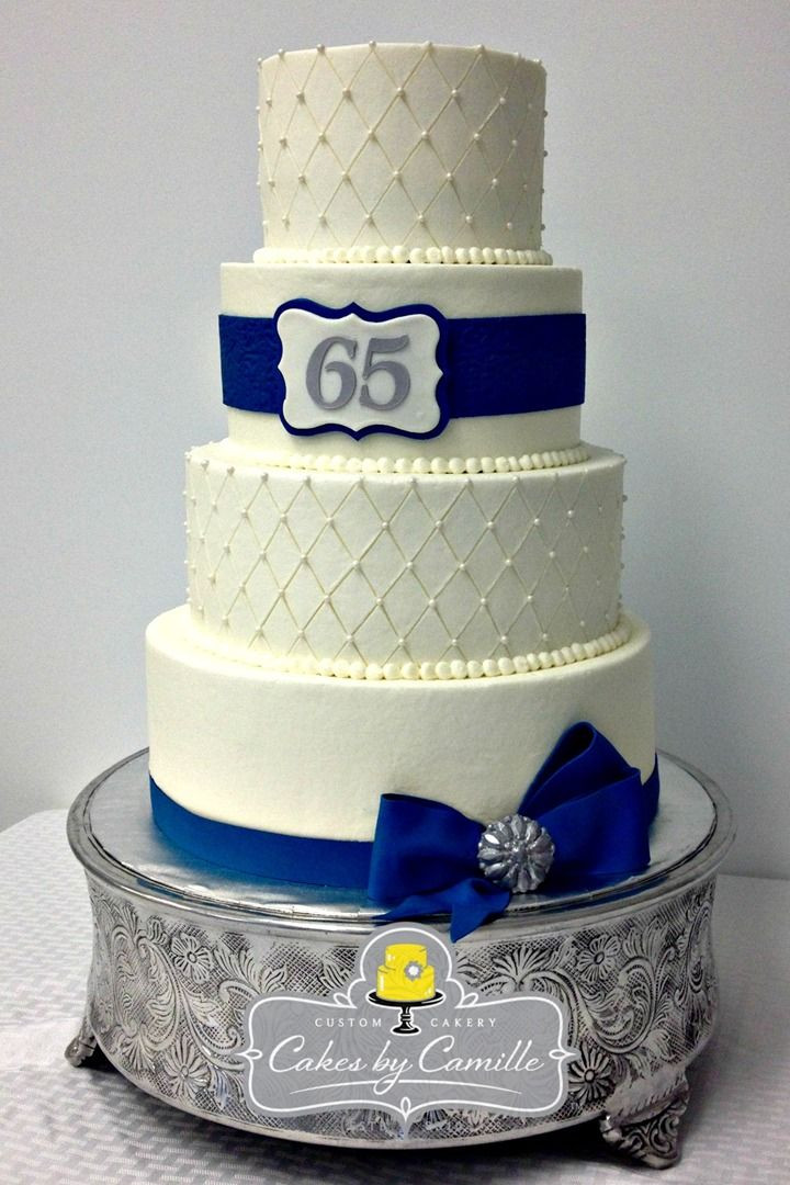 65Th Wedding Anniversary Cakes
 65th Anniversary Cake wedding anniversary cake navy blue