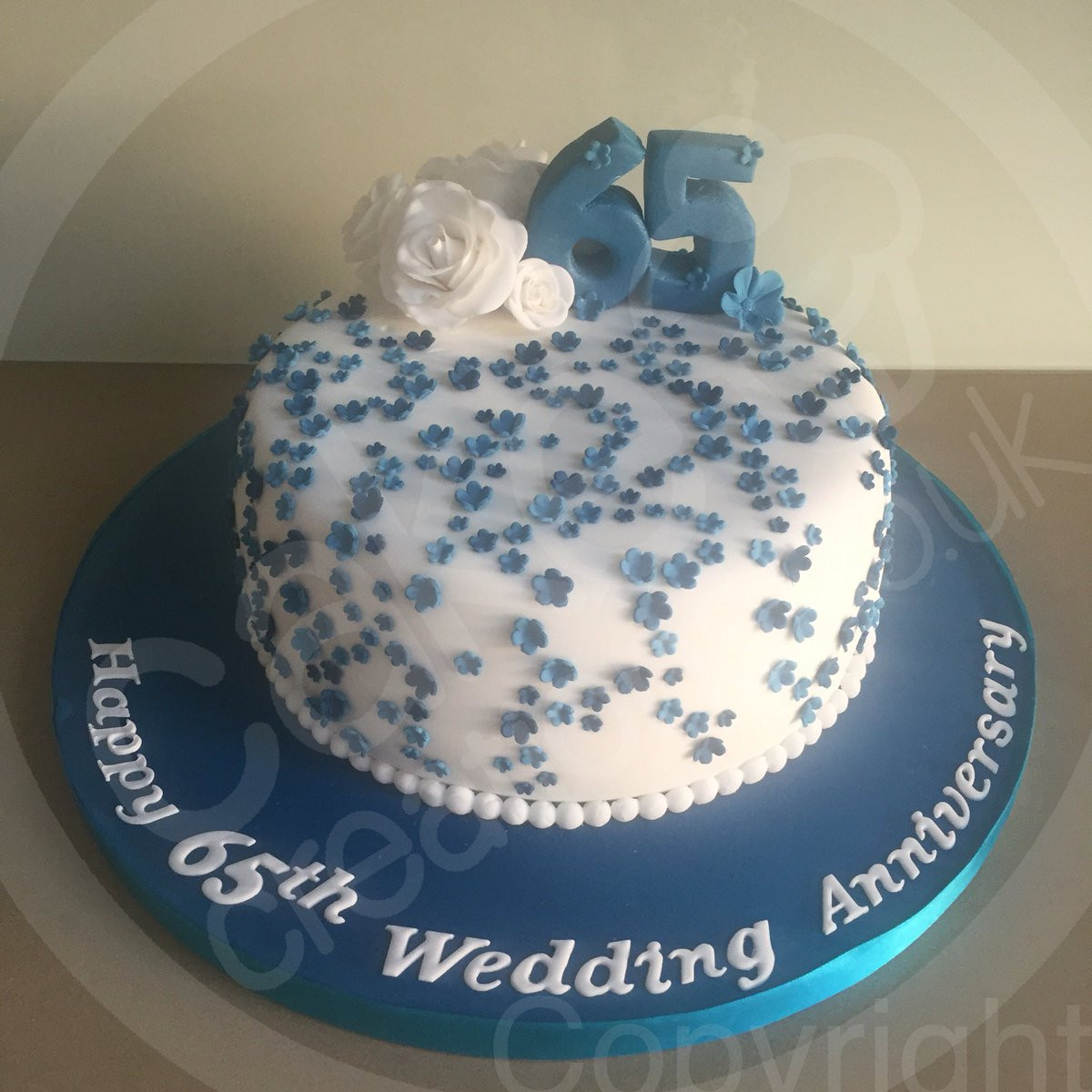 65Th Wedding Anniversary Cakes
 Cake Creations CakeCreationsUK