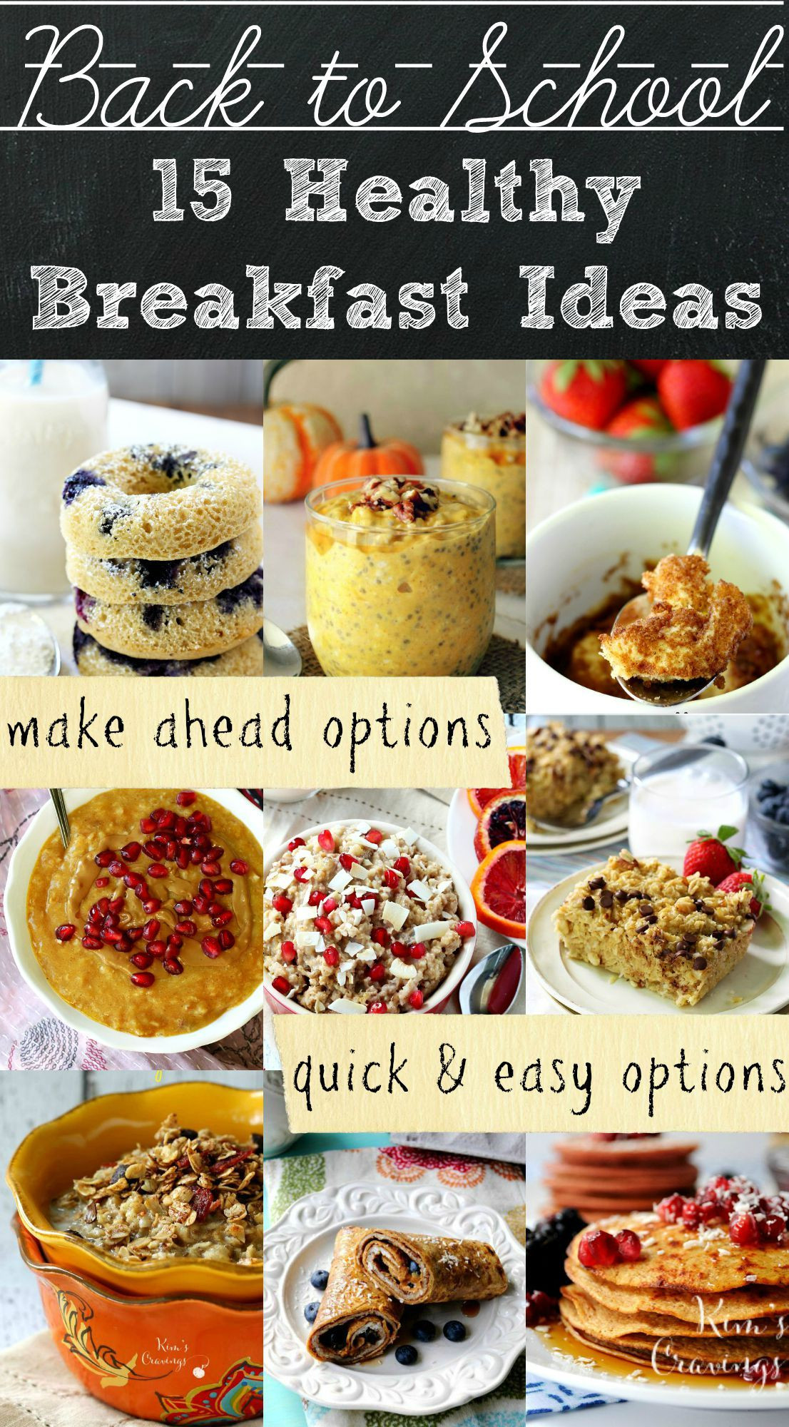 A Healthy Breakfast
 Healthy Back to School Breakfast Ideas