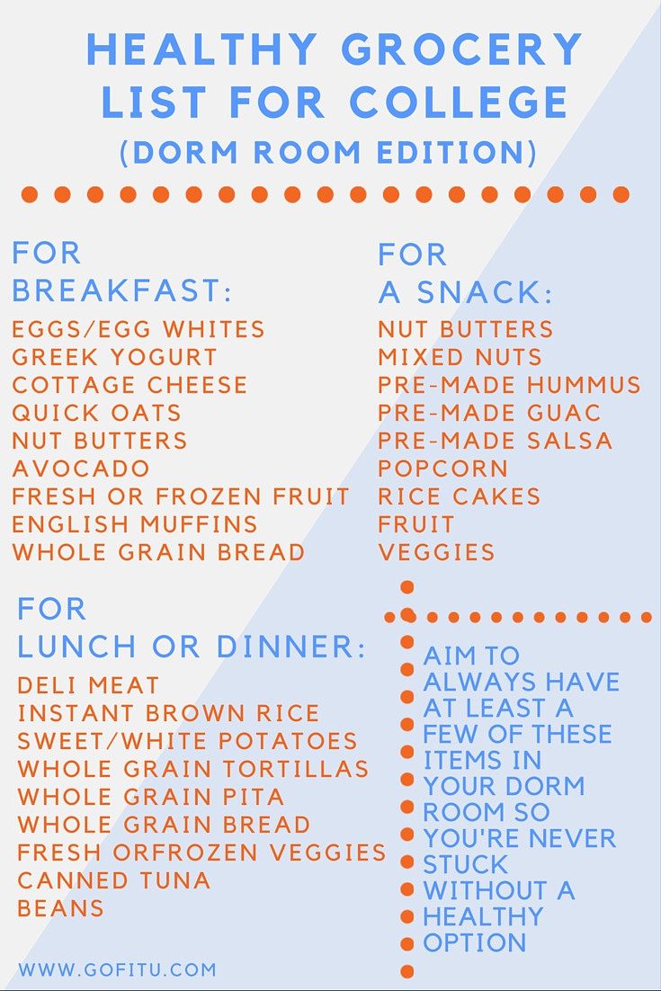 A List Of Healthy Snacks
 Healthy Snack Grocery List