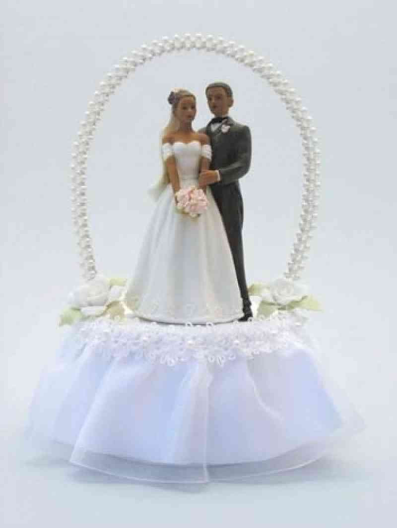 African American Cake Toppers For Wedding Cakes
 Pearl Arch African American Cake Topper