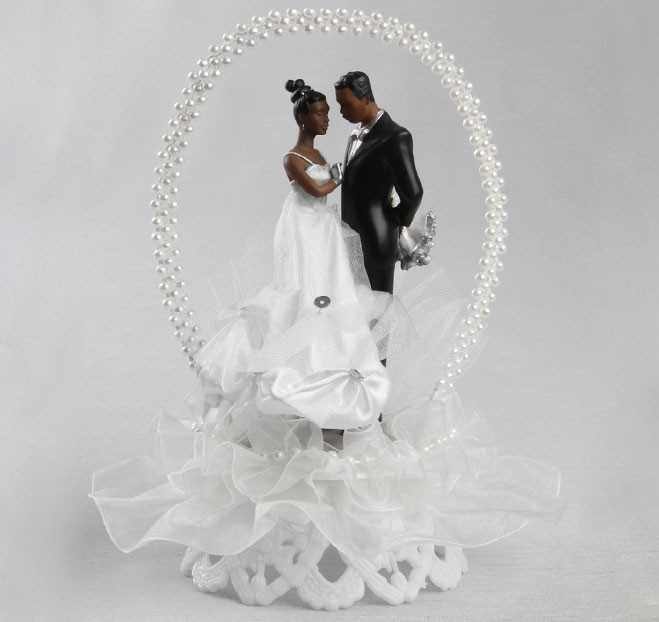 African American Cake Toppers For Wedding Cakes
 Pin African American Wedding Cake Topper y Kiss