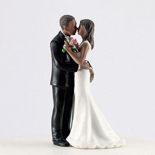African American Cake Toppers For Wedding Cakes
 Main Squeeze African American Cheeky Couple Funny Wedding