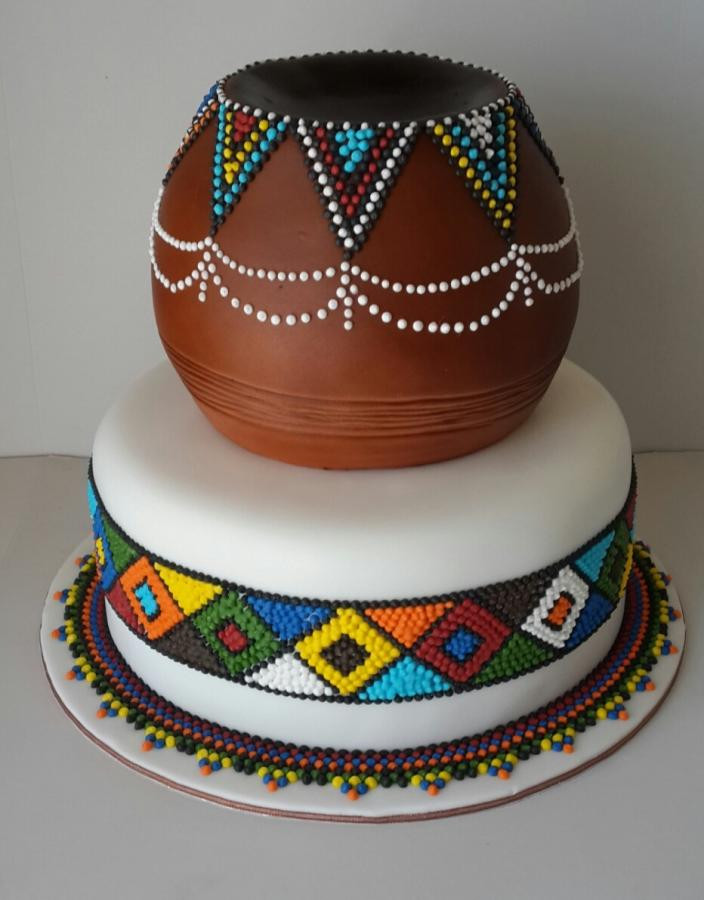 African Wedding Cakes
 Beaded Wedding Cake cake by WithLoveBaking CakesDecor