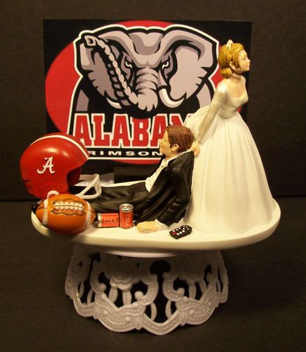 Alabama Wedding Cakes
 Cake toppers Wedding cake toppers and Alabama on Pinterest