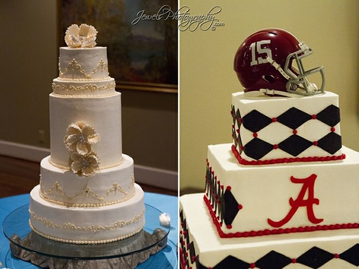 Alabama Wedding Cakes
 Wedding cake Alabama Crimson Tide grooms cake