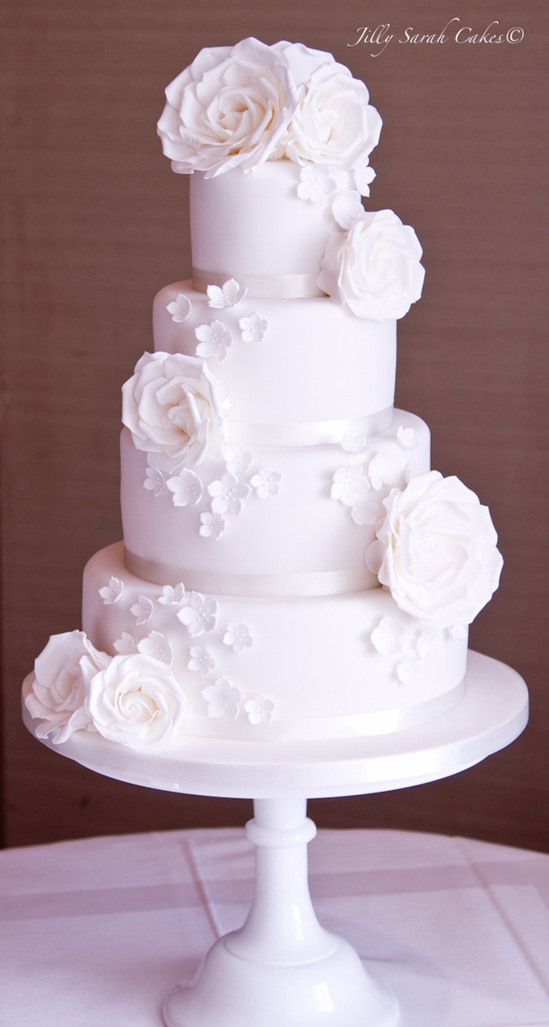 All White Wedding Cake
 Lulu s Event Design Top Ten All White Wedding Cakes