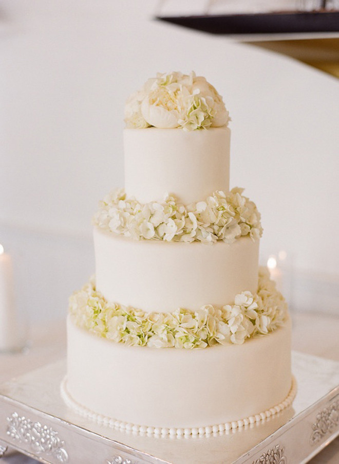 All White Wedding Cake
 All White Wedding Cakes Belle The Magazine