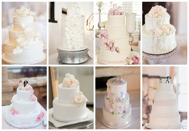 All White Wedding Cakes
 25 Amazing All White Wedding Cakes