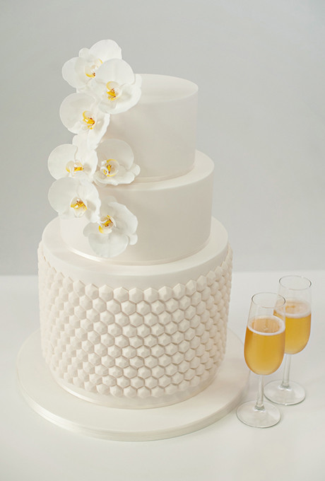 All White Wedding Cakes
 Circle Wedding Cakes