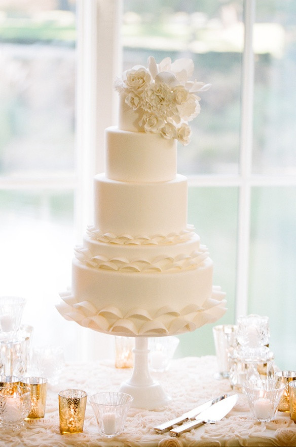 All White Wedding Cakes
 blending beautiful Wedding Wednesday All White