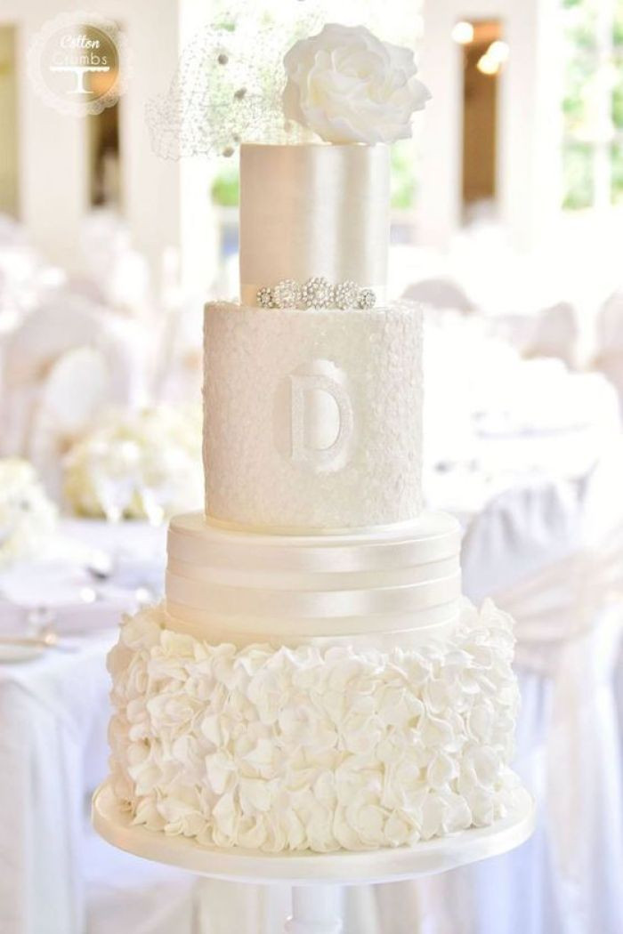 All White Wedding Cakes
 60 All White Wedding Ideas For Your Glam Affair