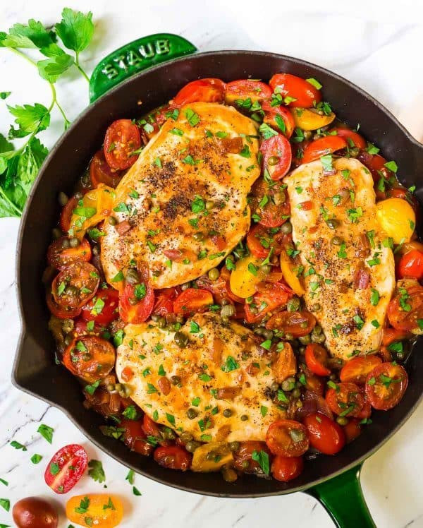 Allrecipes Healthy Dinners
 Skillet Tomato Chicken