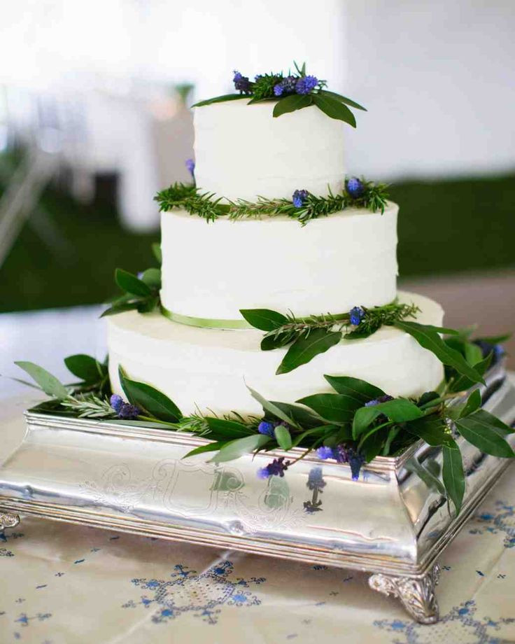 Almond Wedding Cake Recipe Martha Stewart
 Small flowers Wedding and Floral wedding cakes on Pinterest