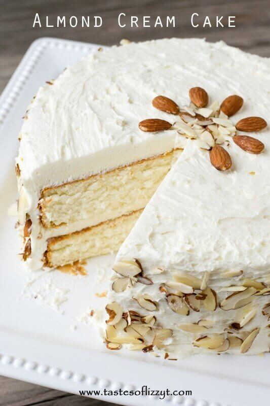 Almond Wedding Cake Recipe
 white almond wedding cake frosting