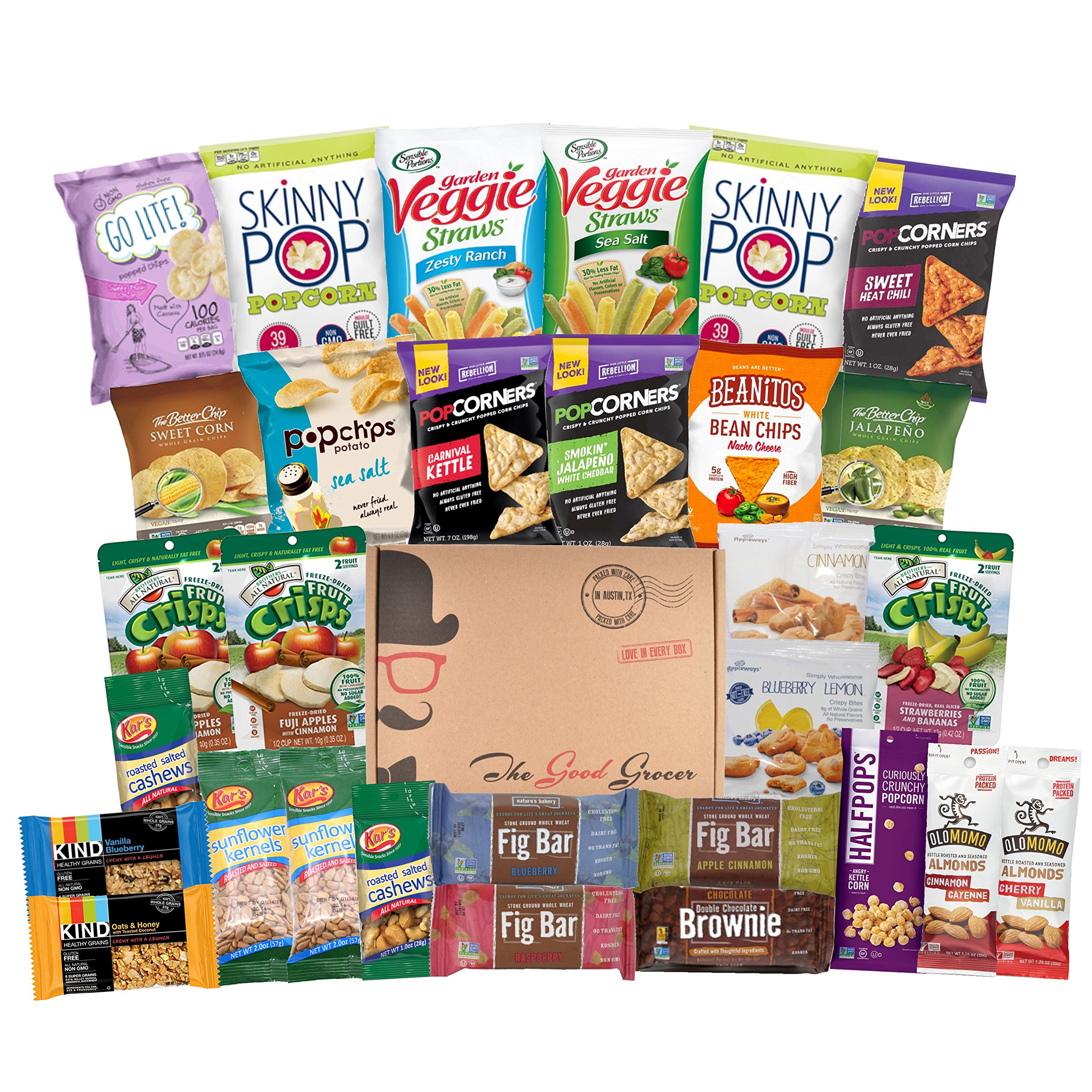 Amazon Healthy Snacks
 Amazon Healthy Variety Snack Care Package 30 Count