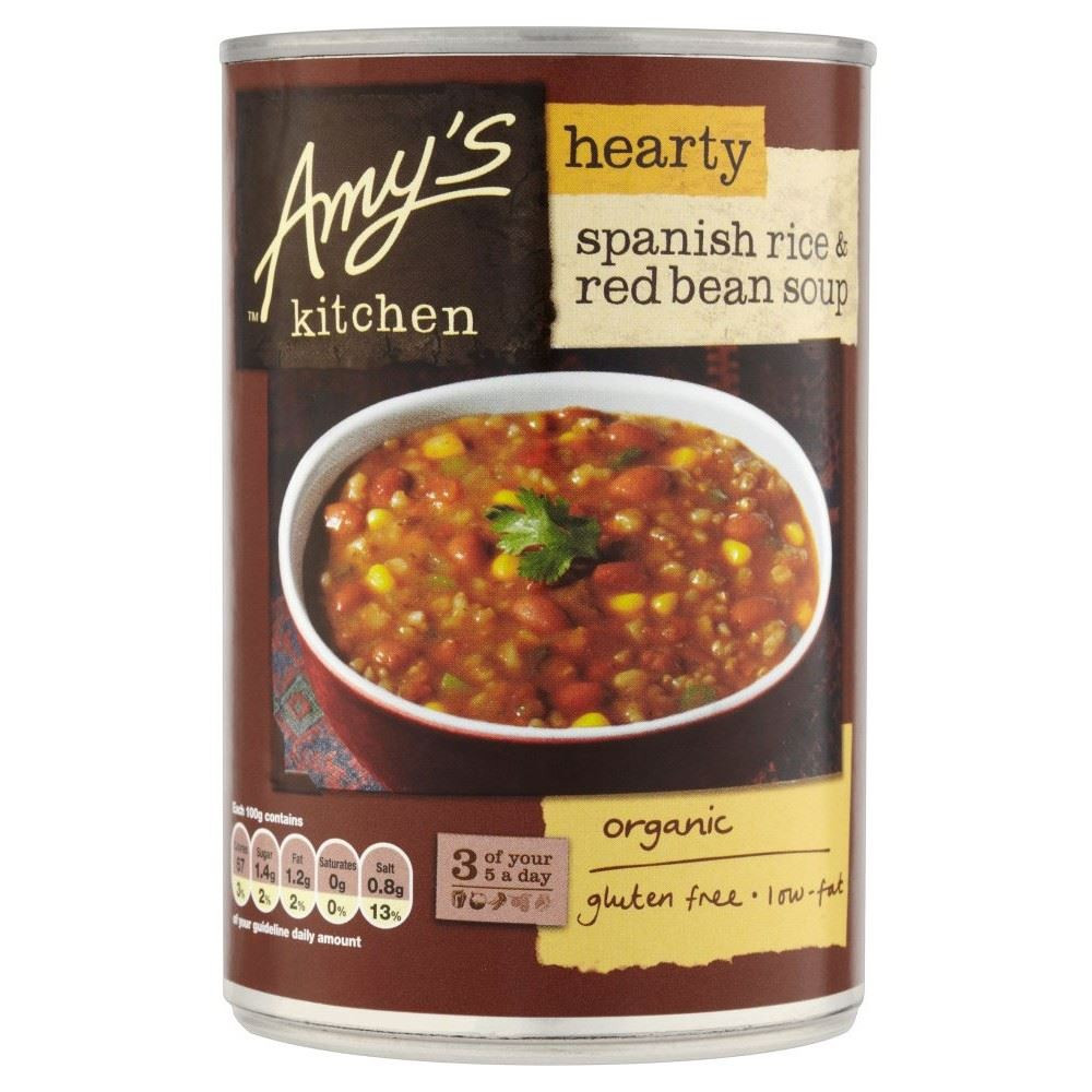 Amy'S Organic Burritos
 Amy s Kitchen Organic Hearty Spanish Rice & Red Bean Soup