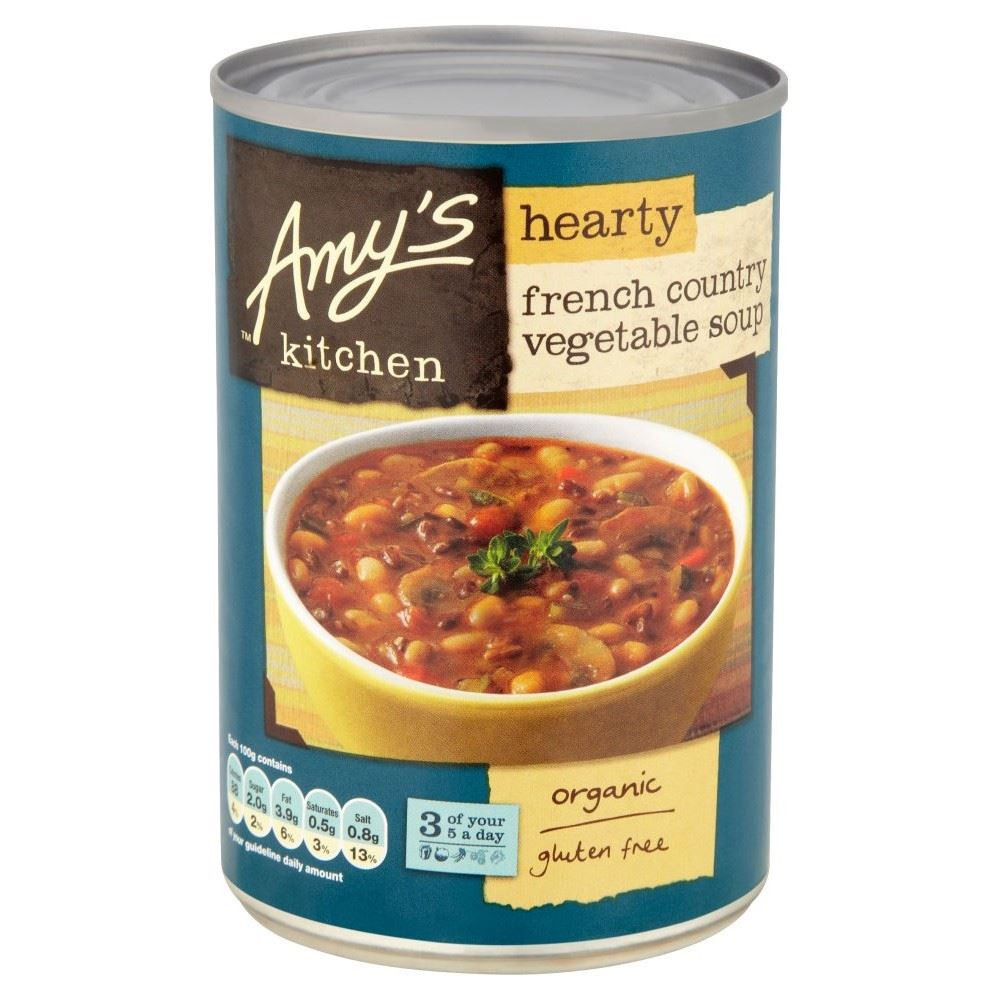 Amy'S Organic Burritos
 Amy s Kitchen Organic French Country Ve able Soup 408g