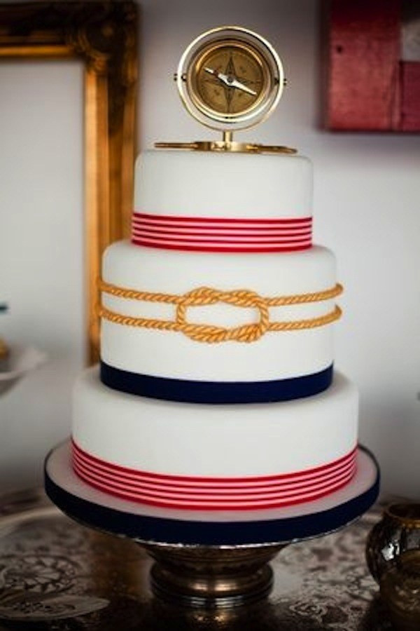 Anchor Wedding Cakes
 10 Nautical Wedding Cakes Too Pretty you may not want to