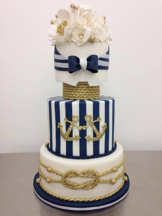 Anchor Wedding Cakes
 15 Nautical Rope Wedding Cakes • DIY Weddings Magazine