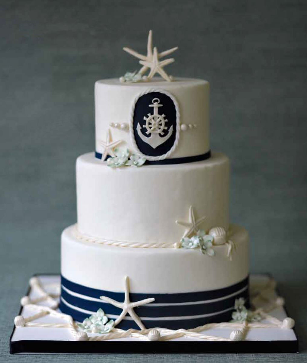 Anchor Wedding Cakes
 Nautical Wedding Cakes BexBernard