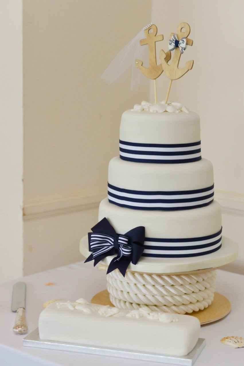 Anchor Wedding Cakes
 Anchors Away wedding cake topper Anchors boat wedding cake