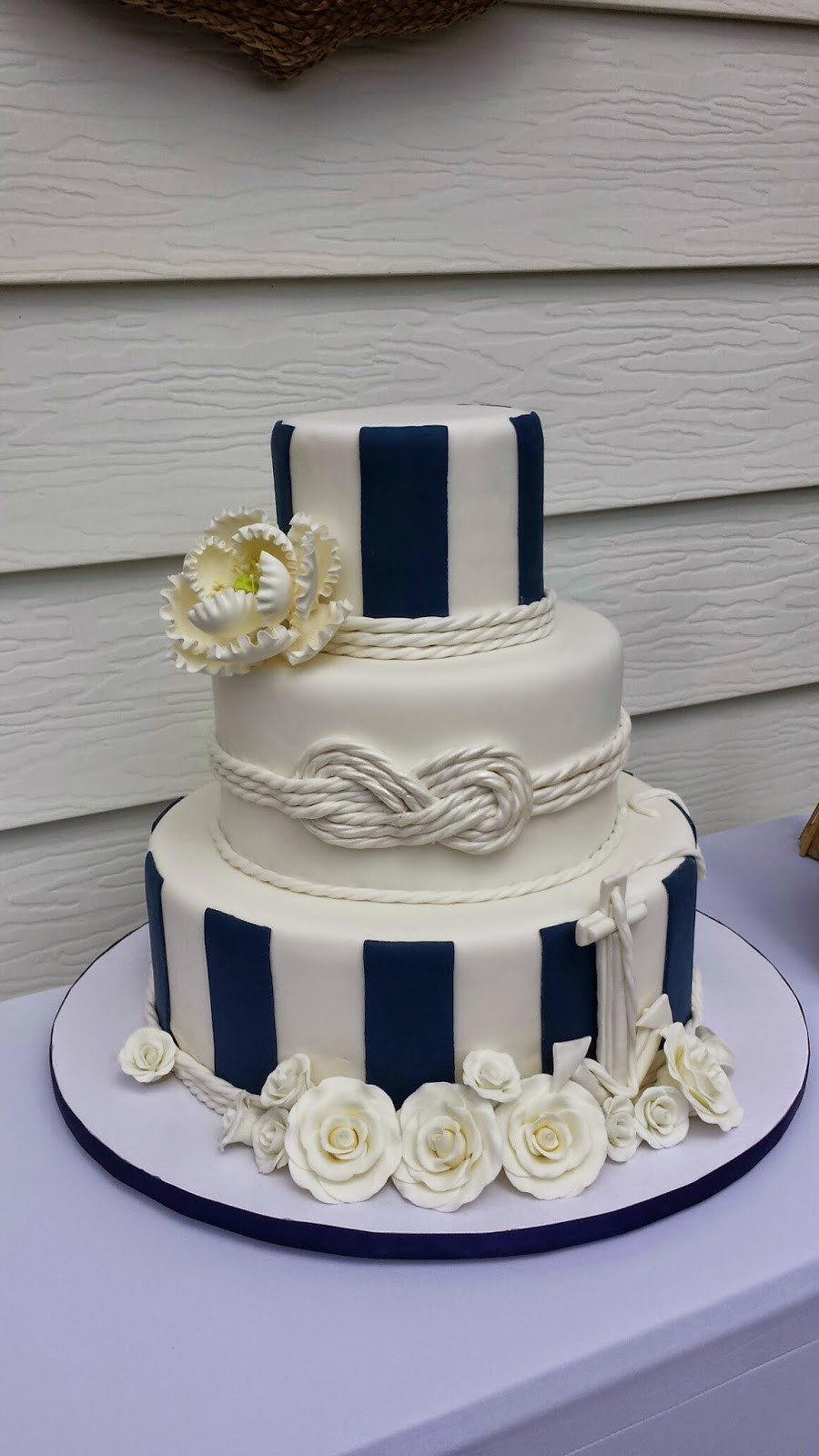 Anchor Wedding Cakes
 Nautical Wedding Cake Ella Vanilla