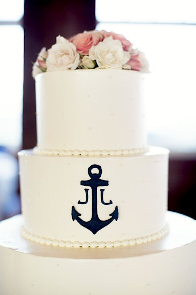 Anchor Wedding Cakes
 10 Nautical Wedding Cakes Too Pretty you may not want to