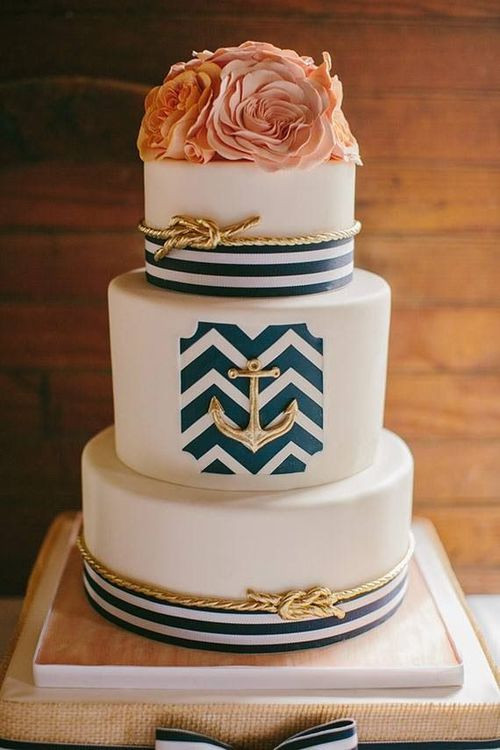 Anchor Wedding Cakes
 Nautical Wedding Cakes BexBernard