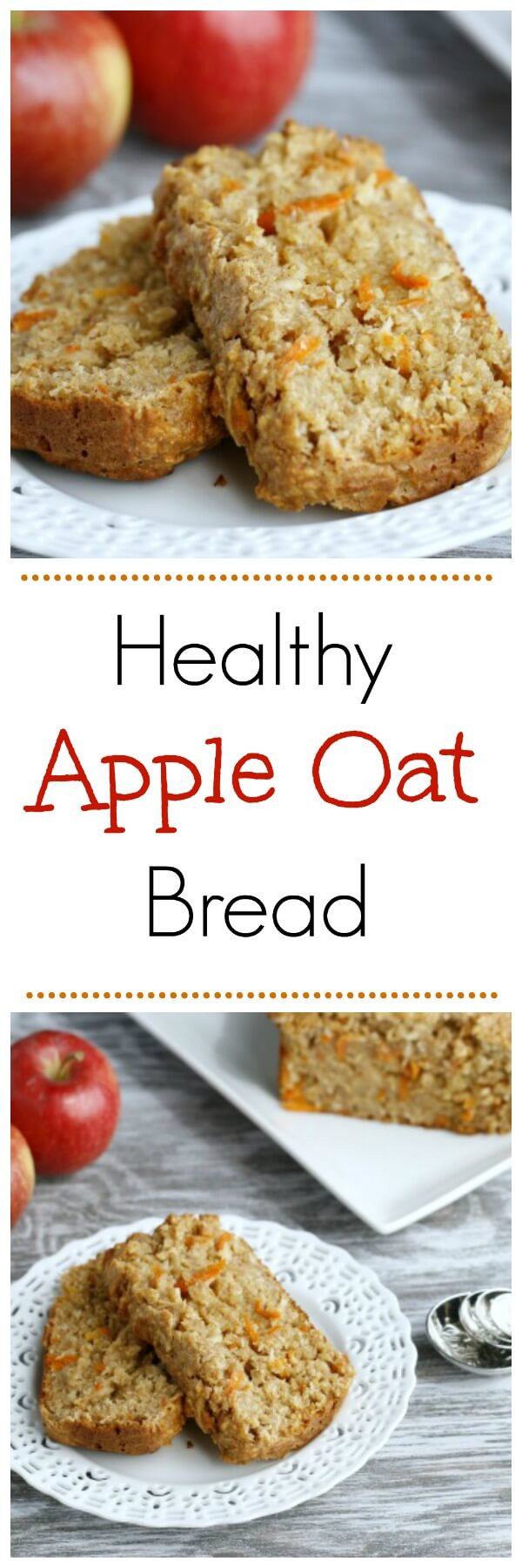 Apple Bread Healthy
 healthy apple bread with oats