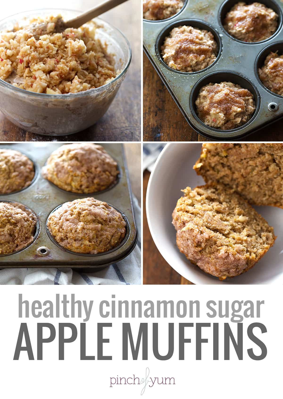 Apple Recipes Healthy
 Healthy Cinnamon Sugar Apple Muffins Recipe Pinch of Yum