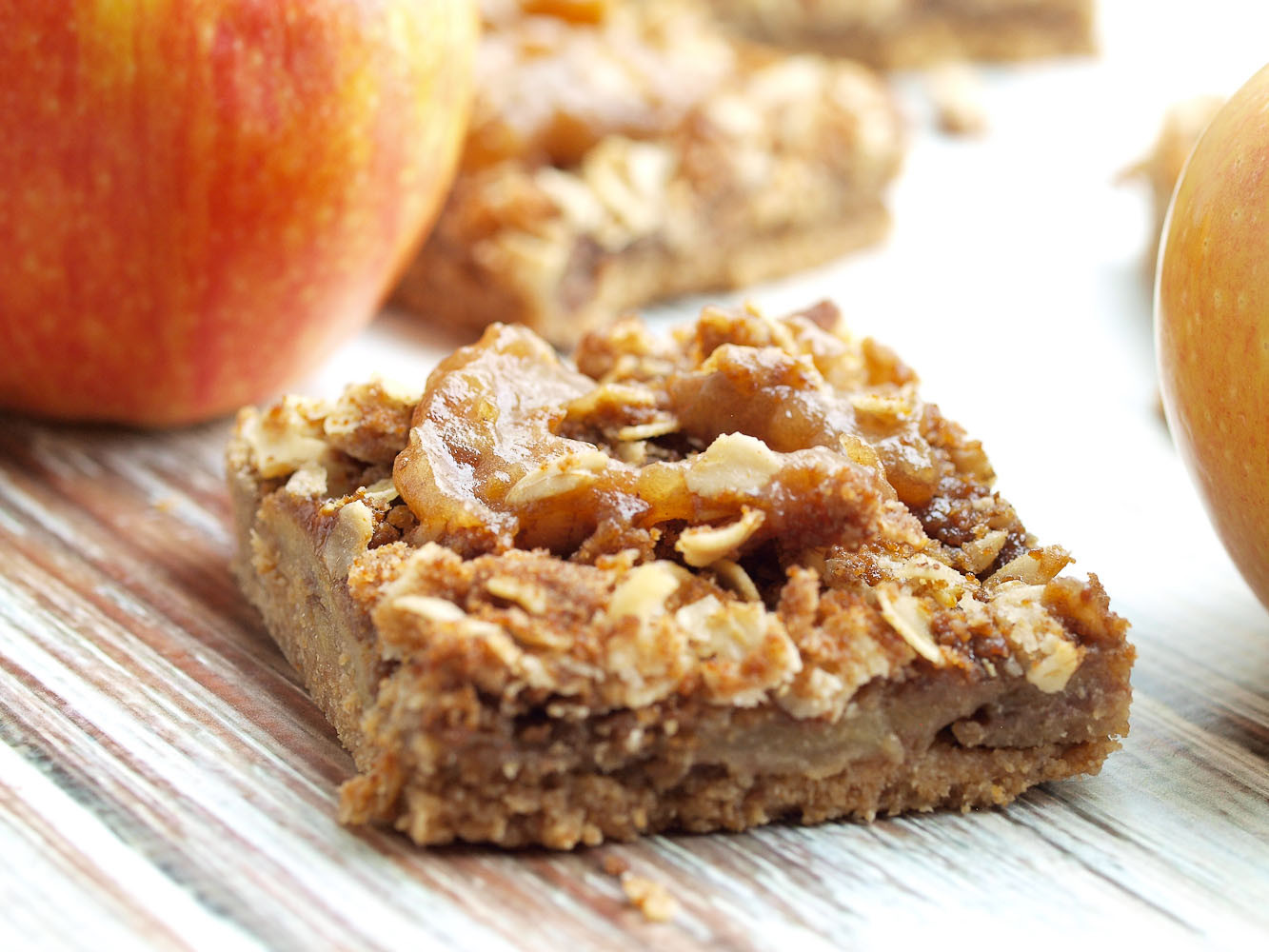 Apple Recipes Healthy
 Vegan Salted Caramel Apple Pie Bars Happy Healthy Mama