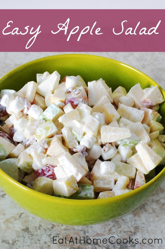 Apple Salad Recipes Healthy
 100 Apple Salad Recipes on Pinterest