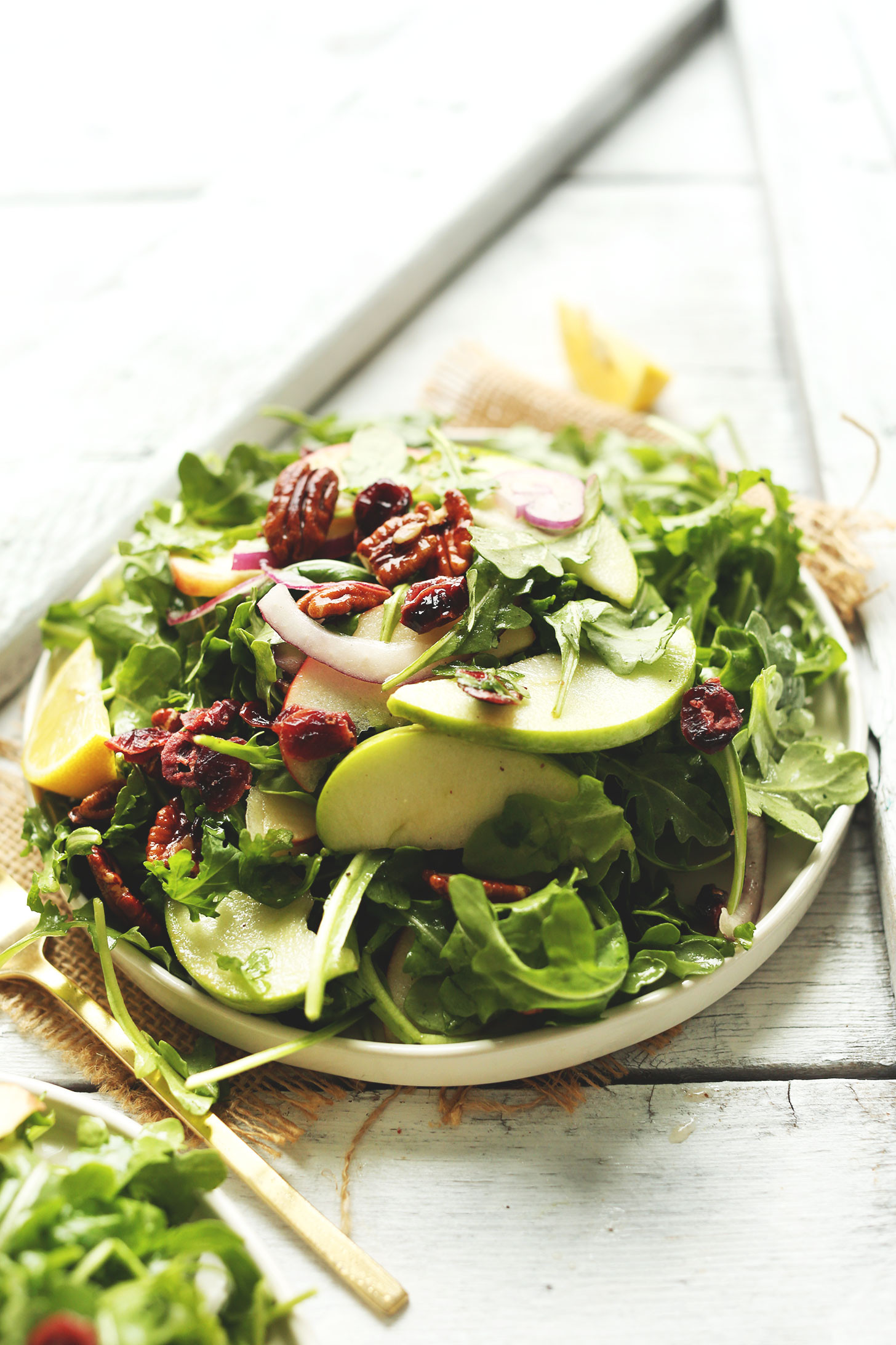 Apple Salad Recipes Healthy
 Apple Pecan Arugula Salad
