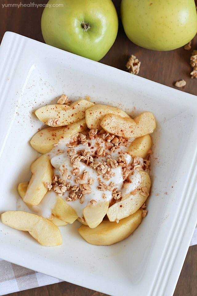 Apples Dessert Healthy
 Baked Apples with Yogurt & Granola Yummy Healthy Easy