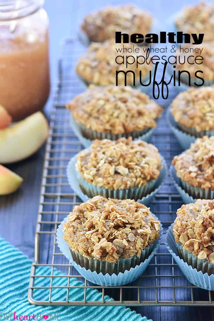 Applesauce Muffins Healthy
 Healthy Whole Wheat & Honey Applesauce Muffins