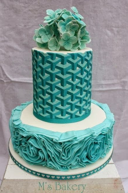 Aqua Wedding Cakes
 17 Best ideas about Aqua Wedding Cakes on Pinterest